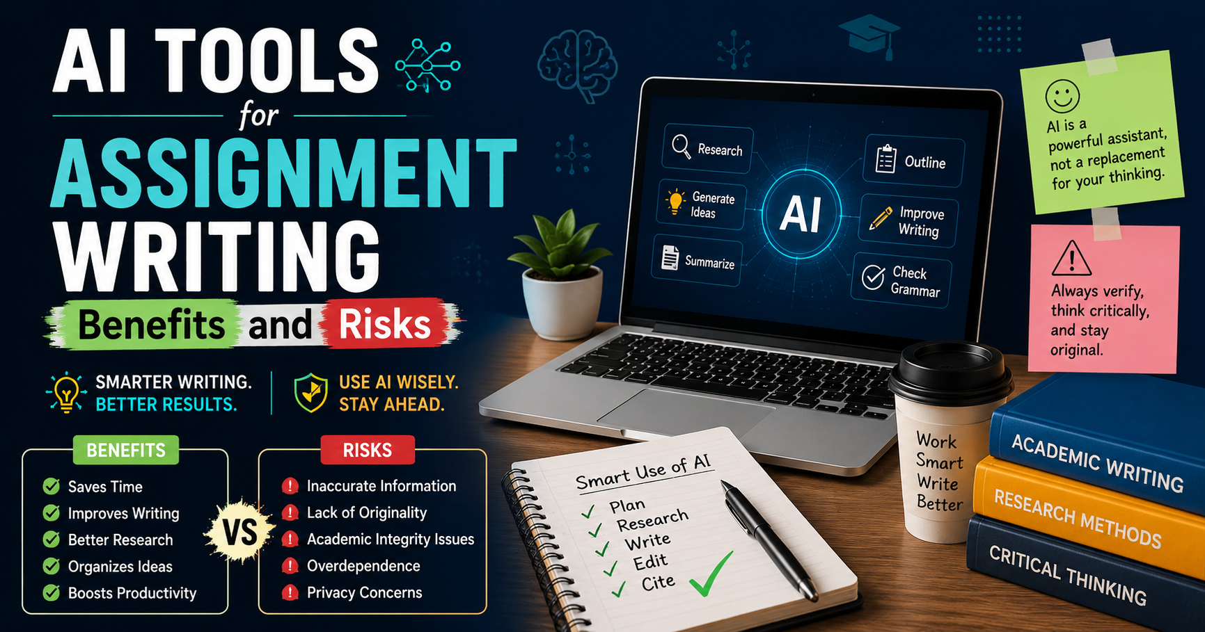 AI Tools for Assignment Writing: Benefits and Risks